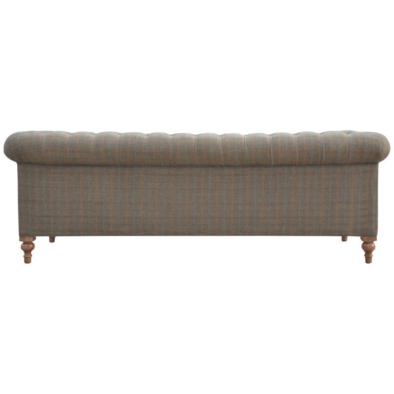 Artisan Multi Tweed 3 Seater Chesterfield Sofa - 2MH furniture 