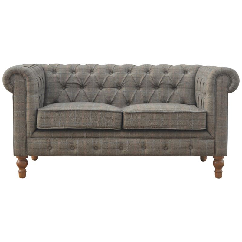 Artisan Multi Tweed 2 Seater Chesterfield Sofa - 2MH furniture 