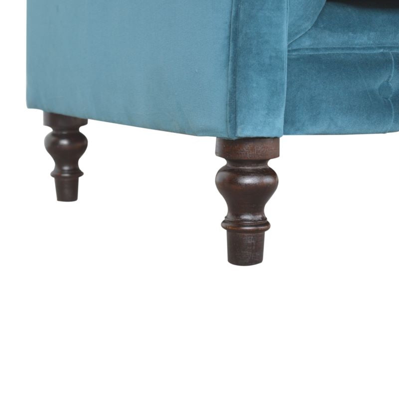 Artisan Teal Chesterfield Sofa - 2MH furniture 