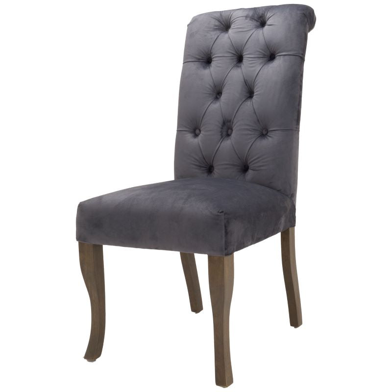 Hill Interiors Knightsbridge Roll Top Dining Chair - 2MH furniture 