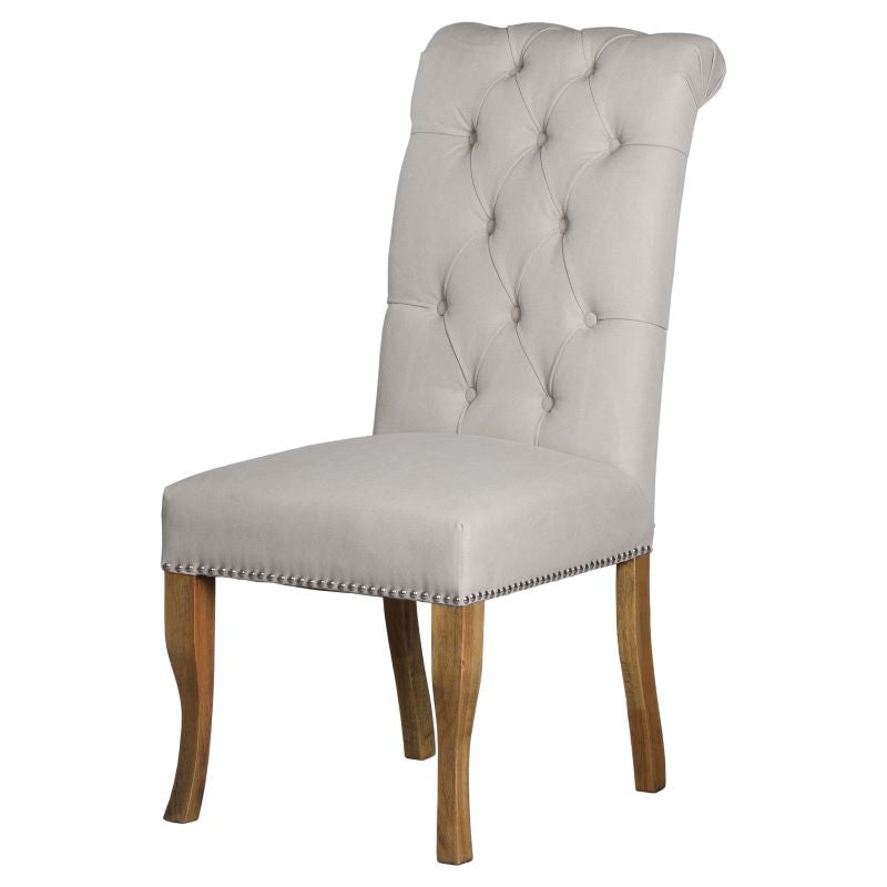 Hill Interiors Roll Top Dining Chair With Ring Pull - 2MH furniture 